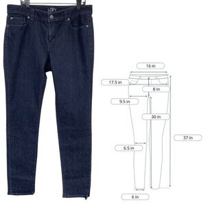 Ann Taylor LOFT Dark Wash Modern Skinny Leg Jeans